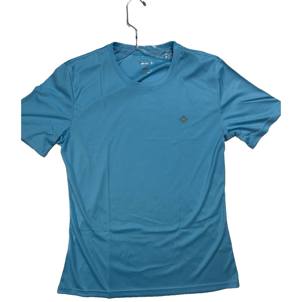 Naviskin Women's Large Sky Blue Polyester Short Sleeve T-Shirt NEW (D5)